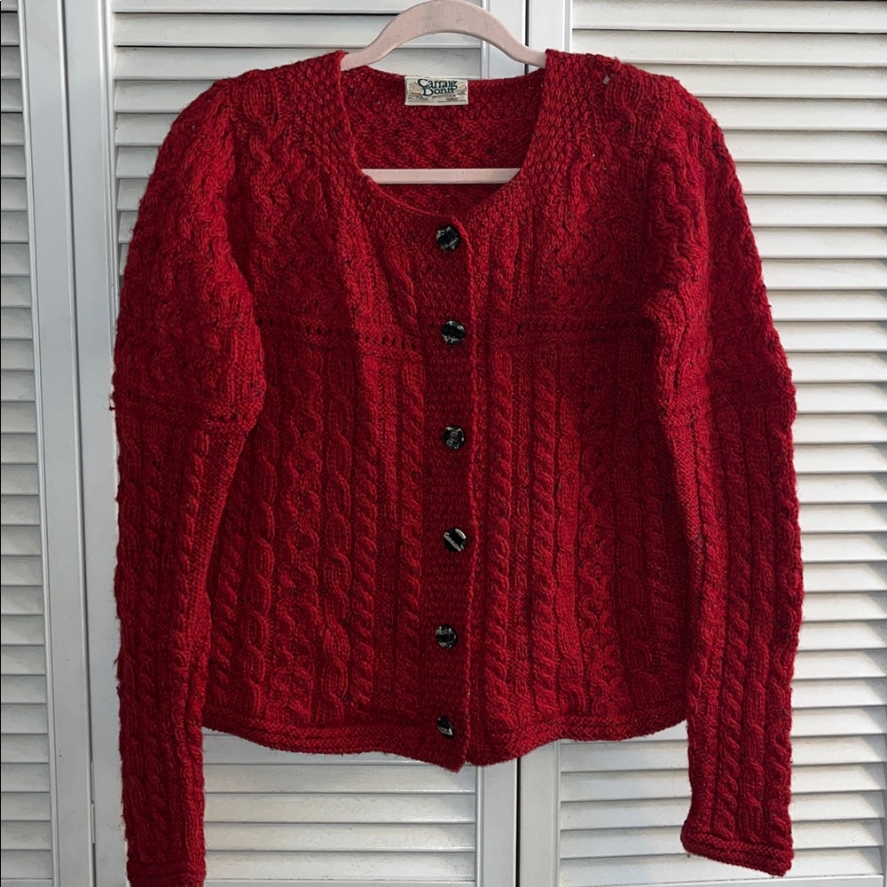 Vintage Carraig Donn wool cardigan made in England